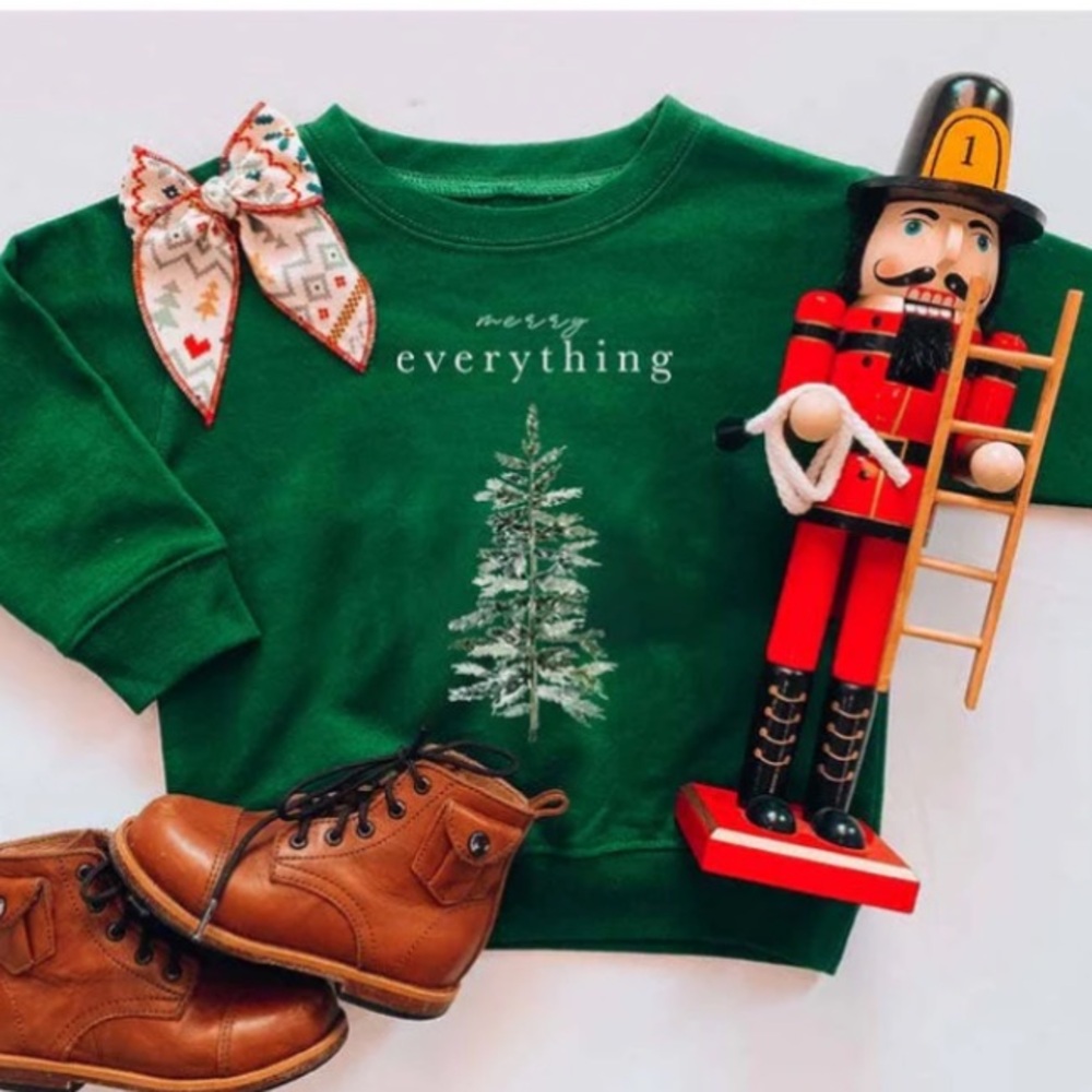 NWT Green Toddler Holiday Sweatshirt